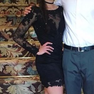 Dave & Johnny Black Formal Dress